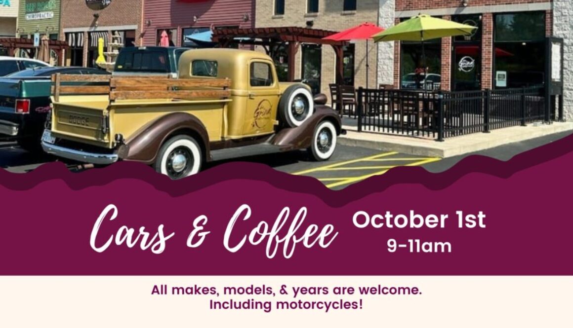 Cars & Coffee Event At The Grind - October 1, 2023